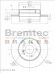 BREMTEC EURO-LINE BRAKE DISC ROTOR PAIR BDR8540EL