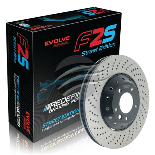 BREMTEC EVOLVE F2S PERFORMANCE ROTOR FRONT LEFT 390MM DRILLED BDR90070LEV