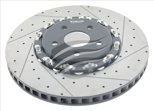 BREMTEC EVOLVE F2S FRONT RIGHT JEEP TRACKHAWK DRILLED & SLOTTED BDR90075REV