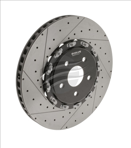 BREMTEC EVOLVE F2S FRONT RIGHT JEEP TRACKHAWK DRILLED & SLOTTED BDR90075REV