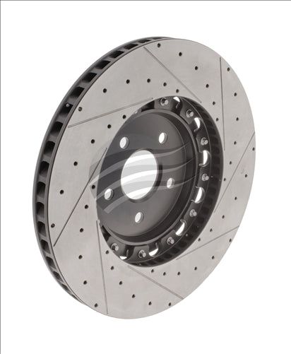 BREMTEC EVOLVE F2S FRONT RIGHT JEEP TRACKHAWK DRILLED & SLOTTED BDR90075REV