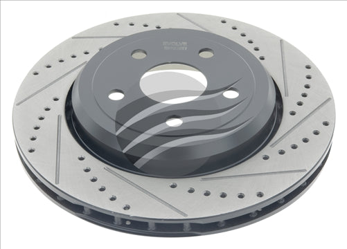 BREMTEC EVOLVE F2S REAR RIGHT JEEP TRACKHAWK DRILLED & SLOTT BDR90076REV