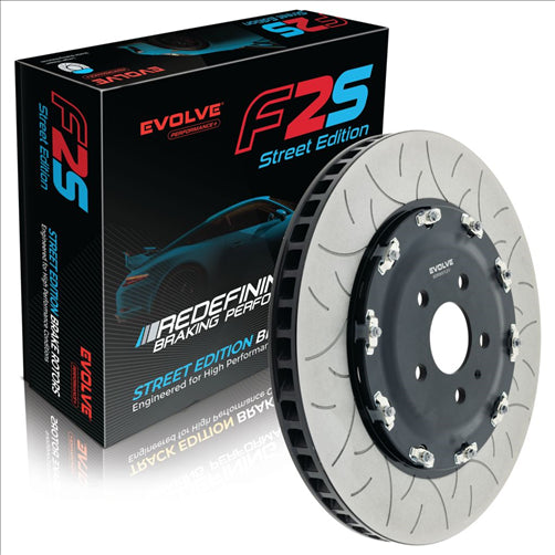 BREMTEC EVOLVE F2S HYPER GROOVED NISSAN GTR NISMO 390MM FRONT L BDR9007LEV