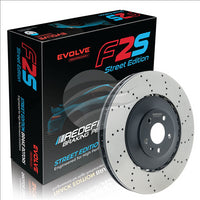 BREMTEC EVOLVE F2S PERFORMANCE AUDI S6 RIGHT FRONT 400MM BDR90080REV