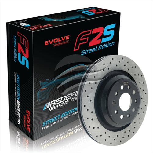 BREMTEC REAR ROTOR EVOLVE PERFORMANCE F2S MASERATI GHIBLE DRILLED BDR90082EV