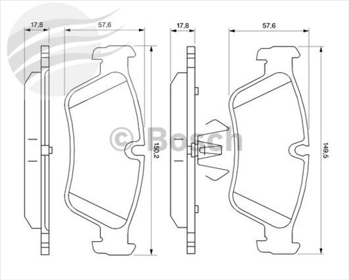 Bosch FRONT BRAKE PADS BMW 1 E 87 BP1006