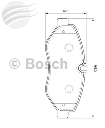 Bosch FRONT BRAKE PADS MERCEDES-BENZ SPRINTER 215 BP1031