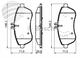 Bosch FRONT BRAKE PADS MERCEDES-BENZ C-KLASSE 204 BP1072