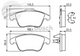 Bosch FRONT BRAKE PADS FORD MONDEO 07 BP1080