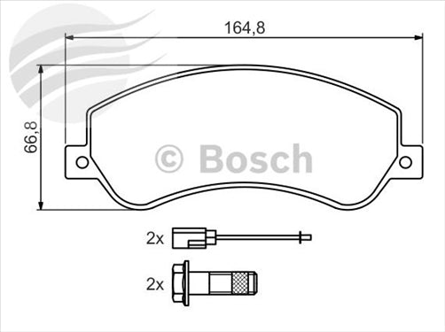 Bosch FRONT BRAKE PADS VOLKSWAGEN AMAROK 2H S1 BP1081