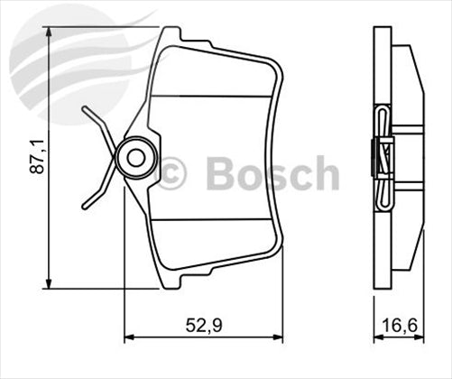 Bosch REAR BRAKE PADS PEUGEOT 308 T7 SW BP1242