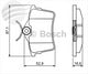 Bosch REAR BRAKE PADS PEUGEOT 308 T7 SW BP1242