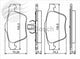 Bosch FRONT BRAKE PADS VOLVO XC70 II BP1307