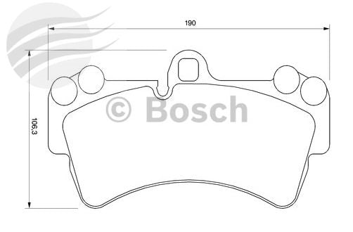 Bosch FRONT BRAKE PADS AUDI Q7 4LB BP448