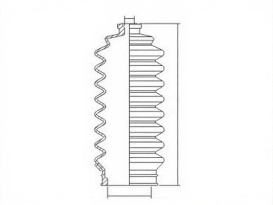 STEERING RACK BOOT KIT HONDA W/BREATHER (EACH) - BS66064