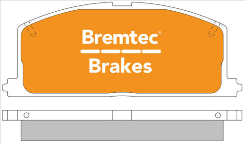 BREMTEC PRO-LINE BRAKE PADS SET TOYOTA CAMRY SV11 1983-87 BT004PRO