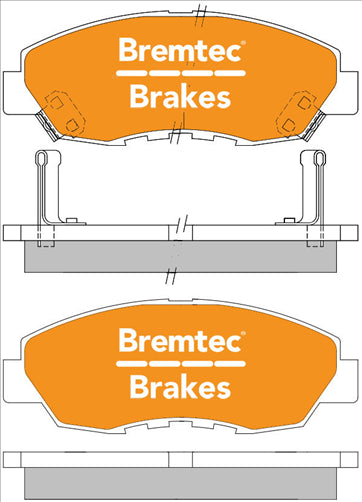 BREMTEC PRO-LINE BRAKE PADS SET HONDA ACCORD VTi 2.3 1997-03 BT014PRO