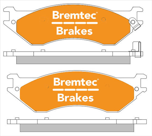 BREMTEC PRO-LINE BRAKE PADS SET FORD F150 4X2, 4X4 BT029PRO