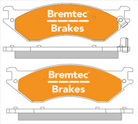 BREMTEC PRO-LINE BRAKE PADS SET FORD F150 4X2, 4X4 BT029PRO