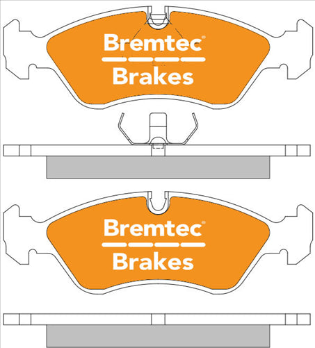 BREMTEC TRADE-LINE BRAKE PADS SET HOLDEN ASTRA TR, TS 1996-98 BT041TS