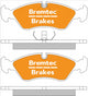 BREMTEC TRADE-LINE BRAKE PADS SET HOLDEN ASTRA TR, TS 1996-98 BT041TS