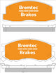 BREMTEC PRO-LINE BRAKE PADS SET TOYOTA TOWNACE 2.0 YR39R BT050PRO