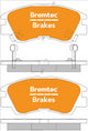 BREMTEC PRO-LINE BRAKE PADS SET MITSUBISHI PAJERO NE-NG 1987-9 BT053PRO