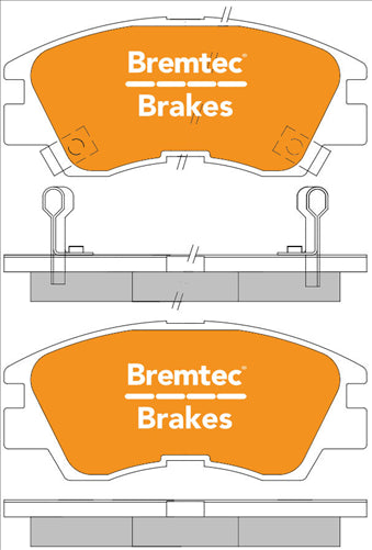 BREMTEC TRADE-LINE BRAKE PAD FRONT SET PAJERO DELICA EXPRESS TRITON BT053TS