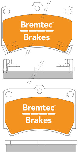 BREMTEC TRADE-LINE BRAKE PAD FRONT SET FORD FESTIVA , LASER MAZDA 121 BT055TS
