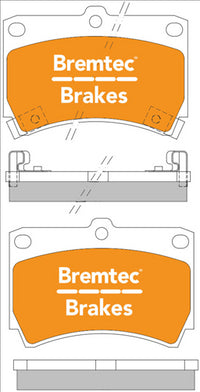 BREMTEC TRADE-LINE BRAKE PAD FRONT SET FORD FESTIVA , LASER MAZDA 121 BT055TS