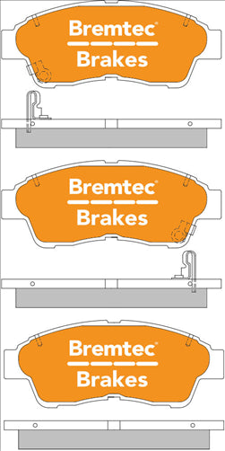 BREMTEC 4WD BRAKE PADS SET TOYOTA CAMRY SDV10 1998-02 BT057E