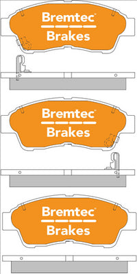 BREMTEC PRO-LINE BRAKE PADS SET TOYOTA CAMRY SDV10 1998-02 BT057PRO