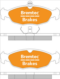 BREMTEC TRADE-LINE BRAKE PADS SET HOLDEN ASTRA TR 1.6 1996- BT062TS