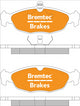 BREMTEC TRADE-LINE BRAKE PADS SET HOLDEN ASTRA TR 1.6 1996- BT062TS