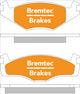 BREMTEC TRADE-LINE BRAKE PADS SET VOLKSWAGEN GOLF 1.4, 1.8 BT082TS