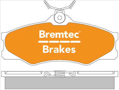 BREMTEC EURO-LINE BRAKE PADS SET BT090ELC