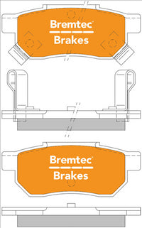 BREMTEC TRADE-LINE BRAKE PAD REAR SET ACCORD CIVIC CRX JAZZ INTEGRA BT096TS