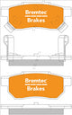 BREMTEC TRADE-LINE BRAKE PAD REAR SET ACCORD CIVIC CRX JAZZ INTEGRA BT096TS
