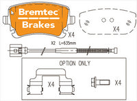 BREMTEC EURO-LINE HD BRAKE PADS SET AUDI RS6 (C6) 5.0V10 2009-- BT10094ELH