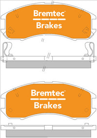 BREMTEC TRADELINE BRAKE PAD SET FRONT MAZDA 626 GD 1987-91 BT100TS