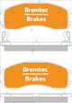 BREMTEC TRADELINE BRAKE PAD SET FRONT MAZDA 626 GD 1987-91 BT100TS