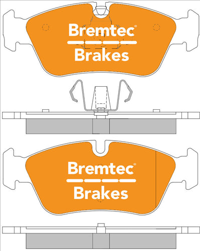 BREMTEC EURO-LINE BRAKE PADS SET BMW 3 SERIES (E91, E92, E93) BT1021ELC