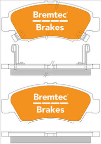 BREMTEC PRO-LINE BRAKE PADS SET HONDA CIVIC VTi 1.6 CXi 92-00 BT1024PRO