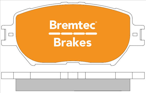 BREMTEC TRADE-LINE BRAKE PAD FRONT SET TOYOTA CAMRY ACV30,35,MCV30,31 BT1032TS