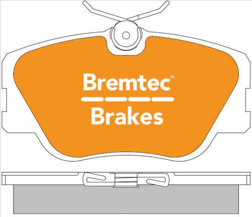 BREMTEC EURO-LINE BRAKE PADS SET MERCEDES (W124) E200 E220 BT103ELC