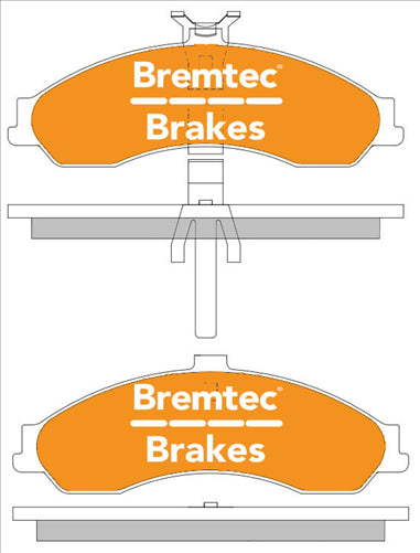 PRO-LINE BRAKE PADS SET HOLDEN COMMODORE VZ POLICE CAR BT1041PRO
