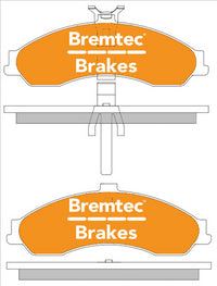 BREMTEC TRADE-LINE BRAKE PADS SET HOLDEN COMMODORE VZ POLICE CAR BT1041TS