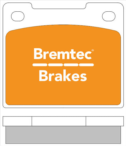 BREMTEC TRADELINE BRAKE PAD SET REAR VOLVO 260 SERIES 1983-93 BT1043TS