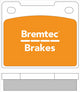BREMTEC TRADELINE BRAKE PAD SET REAR VOLVO 260 SERIES 1983-93 BT1043TS
