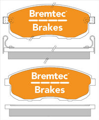 BREMTEC TRADELINE BRAKE PAD SET FRONT MAXIMA J30 A32 BLUEBIRD CEFIRO BT104TS